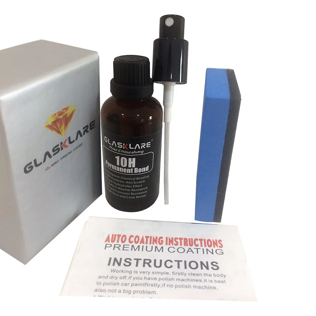 

Car 10H 50ML Oxidation Liquid Ceramic Coat Hydrophobic Glass Coating Spray Set efface Rayure Peinture Voiture #G10