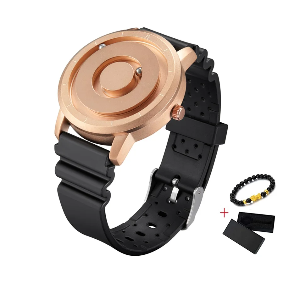 Magnet Wrist-Watches Magnetic-Ball-Watch Eutour Waterproof Casual Quartz Masculino Sports