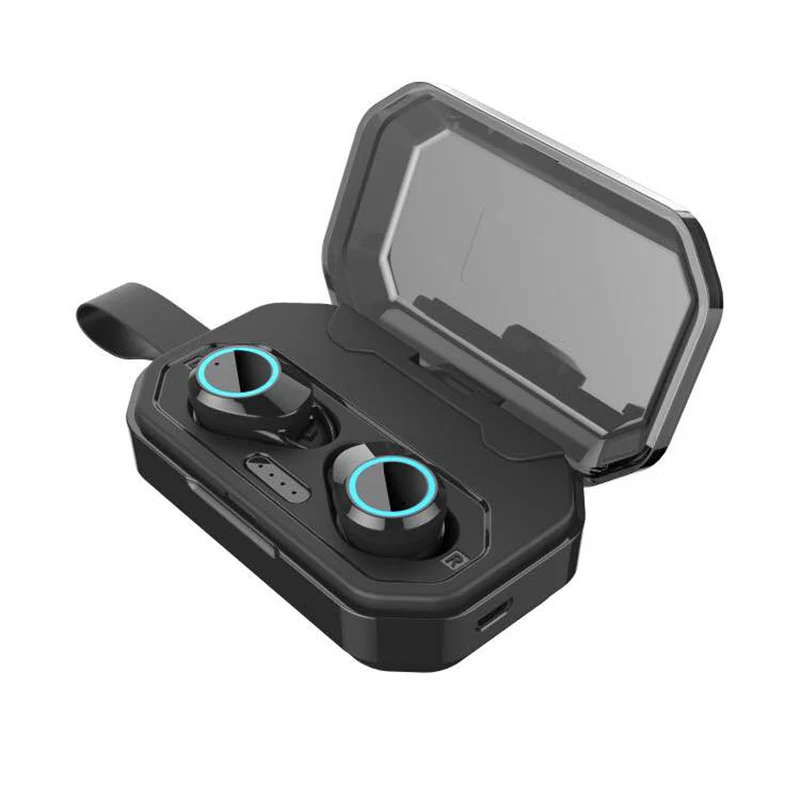 Bluetooth 5,0 наушники водонепроницаемые Беспроводные спортивные наушники с 3000mAh зарядной коробкой AS99