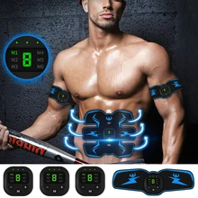Вибрационный стимулятор мышц ABS, тренажер для EMS живота, электростимуляция, оборудование для домашнего спортзала, массажер для фитнеса, заряжаемый от USB
