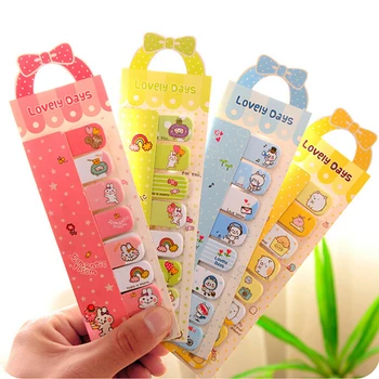 

1pc Cute Bowknot Animal Sticker Post It Bookmark Point Marker Memo Flag Sticky Notes