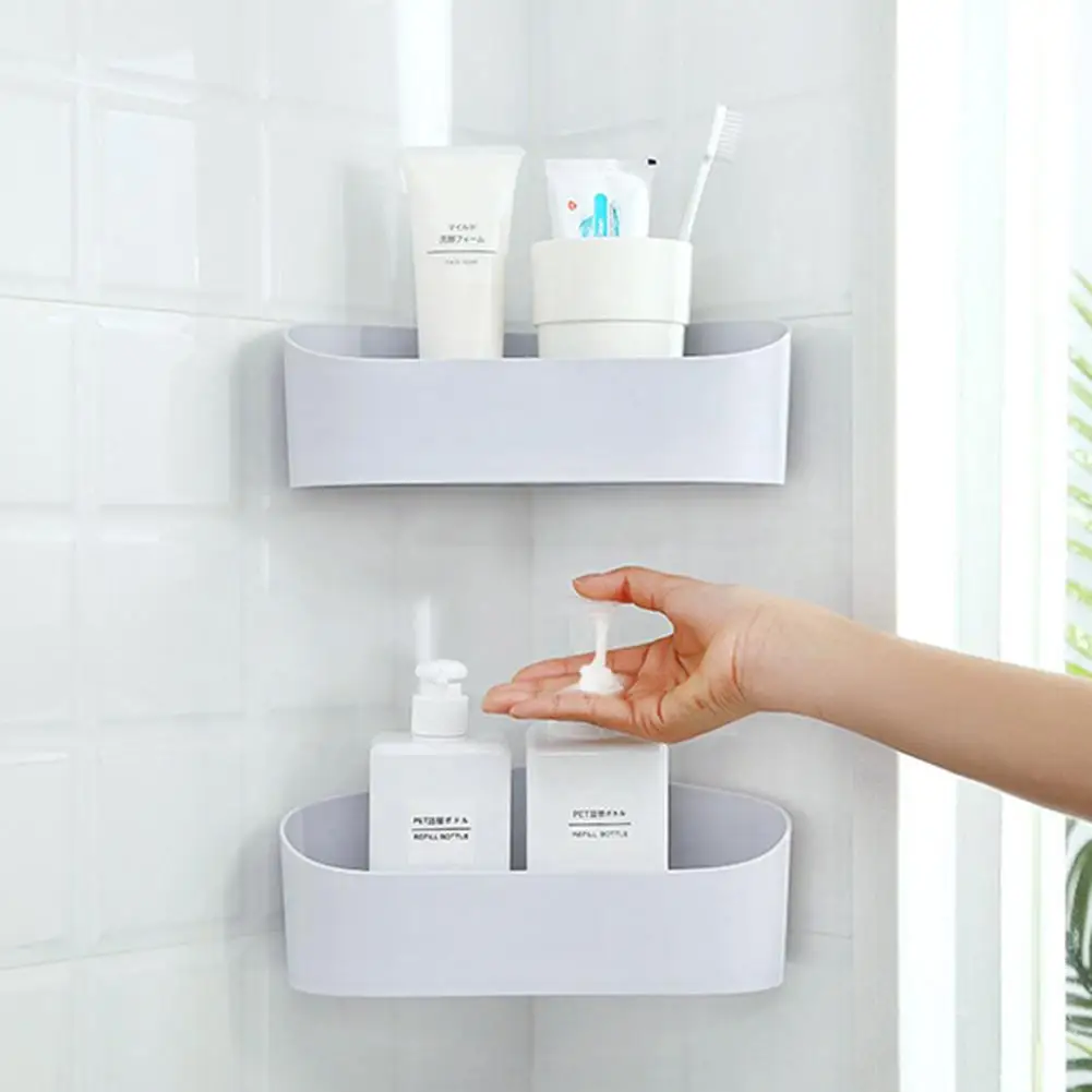 Wall mounted Storage Rack Non drilling Toiletries Holder for Kitchen