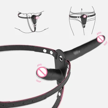 Double Penis Strapon Realistic Dildo For Adult Panties Ultra Elastic Harness Belt Strap On Big Dildo Vibrator Sex Toys For Woman 2
