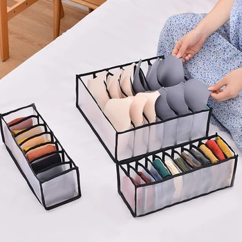 

Underwear Storage Box with Compartments Socks Bra Underpants Organizer Drawers Divider Box Storage Box Cabinet Drawer Divider