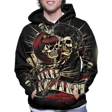 

Sweater Hoodie 3d Skull Print Hoodie New Casual Hip Hop Pullover Oversized Clothes Fashion Streetwear Long Sleeve Hoodies Men