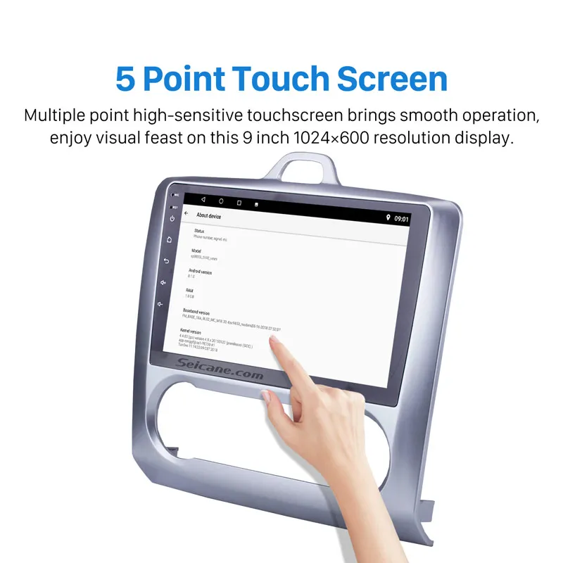 Perfect Seicane Car Stereo Android 9.0 HD 9" 2Din WiFi Radio GPS Tochscreen Multimedia Player For Ford Focus Exi AT 2004-2011 Head Unit 1 Perfect Seicane Car Stereo Android 9.0 HD 9" 2Din WiFi Radio GPS Tochscreen Multimedia Player For Ford Focus Exi AT 2004-2011 Head Unit 1