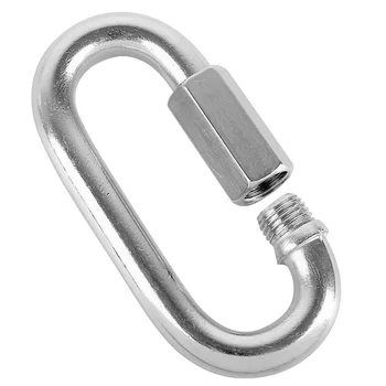 

48 Packs Quick Link M4 4MM Stainless Steel Chain Connector, Heavy Duty D Shape Locking Looks