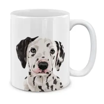

Cute Dalmatian Dog Full Portrait Ceramic Coffee Gift Mug Tea Cup, 11 OZ