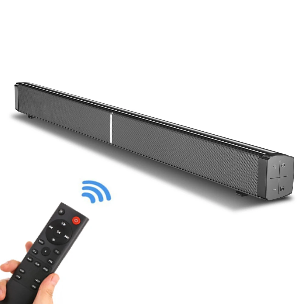 Soundbar com Fio e sem Fio Barra de Som Subwoofers com Controle Bluetooth Alto-falante Casa Teatro Estéreo Embutido Remoto 40 w tv 5.0