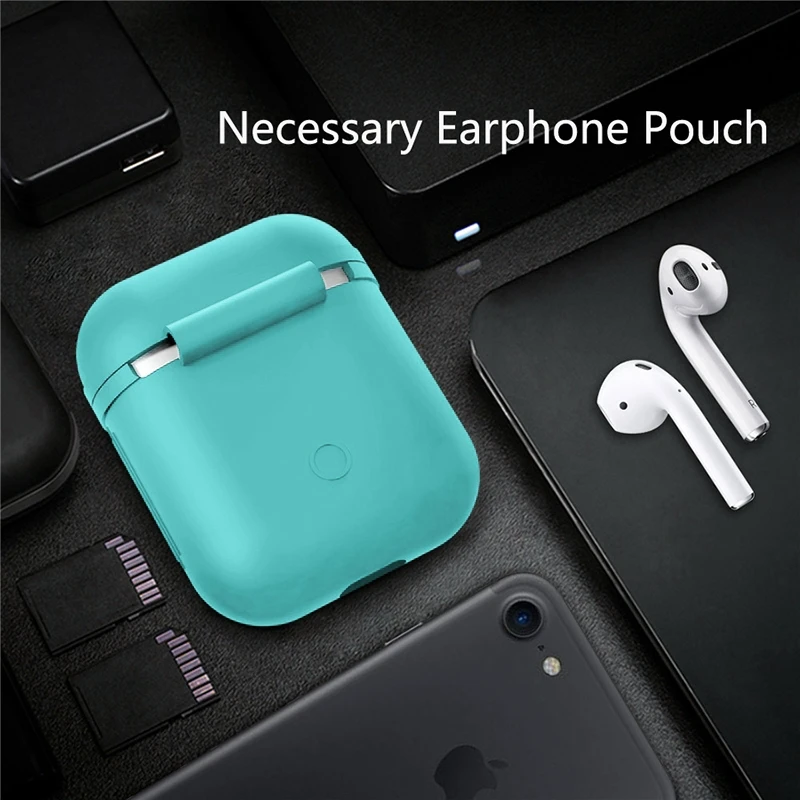 Мягкий силиконовый чехол, наушники для Apple Airpods, Bluetooth, беспроводные наушники, защитный чехол, коробка для Air Pods, вкладыши наушников, сумка