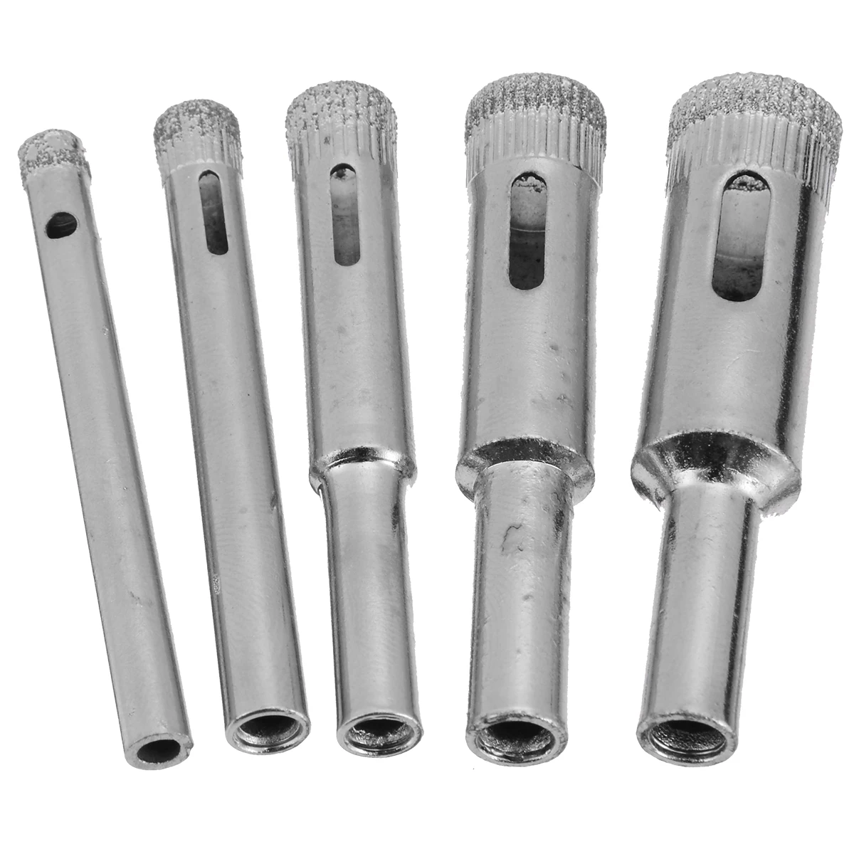 5pcs Diamond Coated Hole Saw Marble Cutter Drill Bits Tool Set For Tile Glass 5/6/8/10/12mm