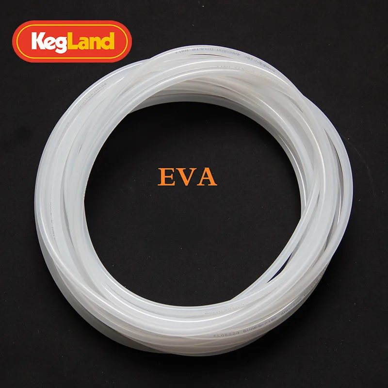 KegLand EVABarrier 5mm(13/64) x8mm(5/16) Double Wall EVA 12meter Length in Bag Beer / Gas Line Homebrewing beer brewing equipment