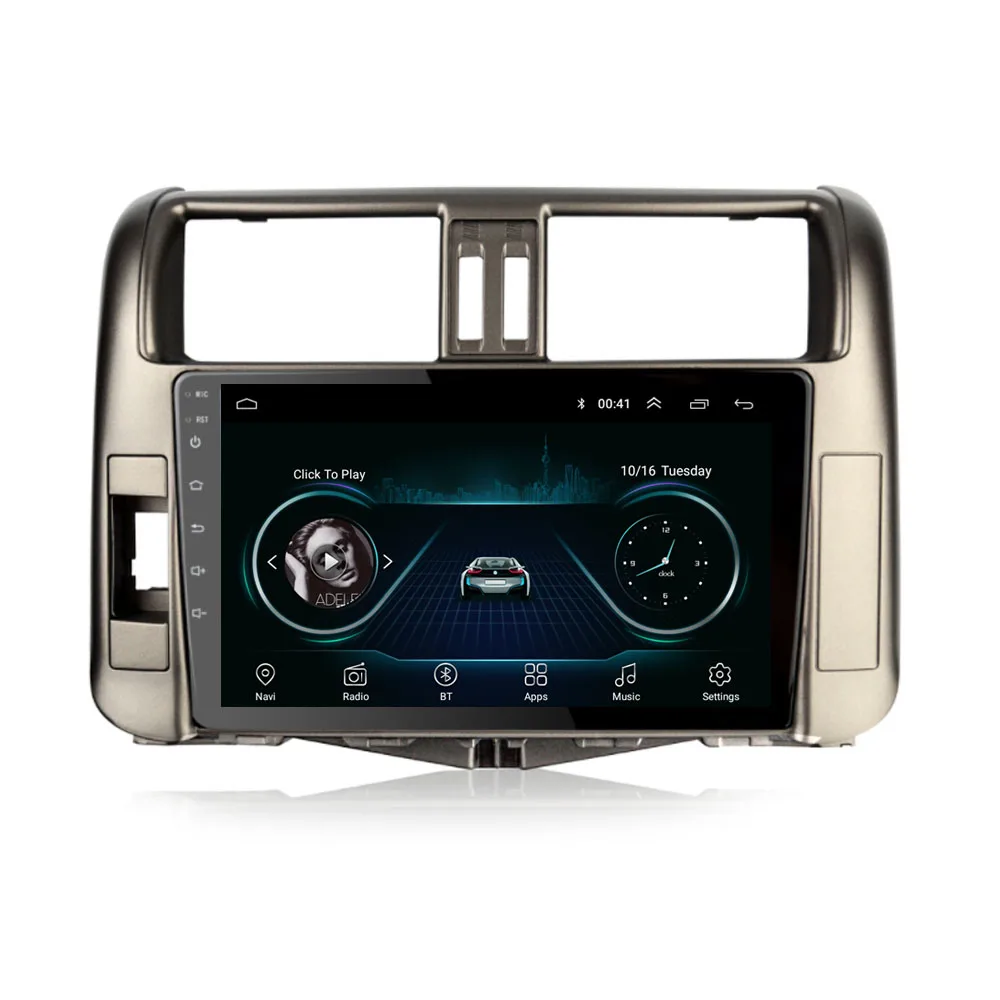 4G LTE Android 8,1 подходит для TOYOTA PRADO 2010 2011 2012 2013 Мультимедиа стерео автомобильный dvd-плеер навигация gps радио