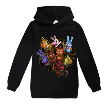 

2020 New Arrival t shirt Cotton Cartoon Five Nights at Freddy's Kids Hoodie boys tops girls clothes long sleeve Pullover Tops