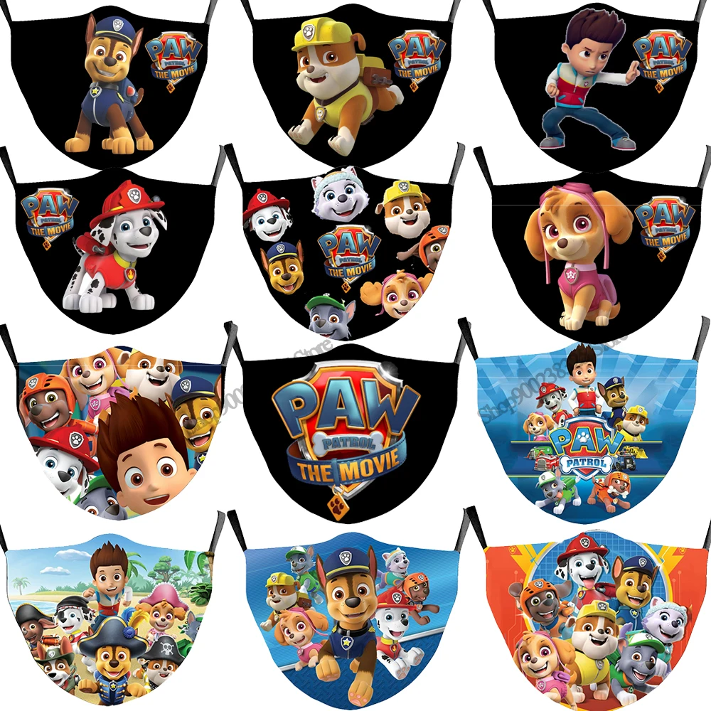 Paw Patrol Cosplay Masks Kid Adult Cotton Protect Reusable Filter Mask Boy Girl Marshall Chase Rubble Pups Mouth Face | Игрушки и хобби