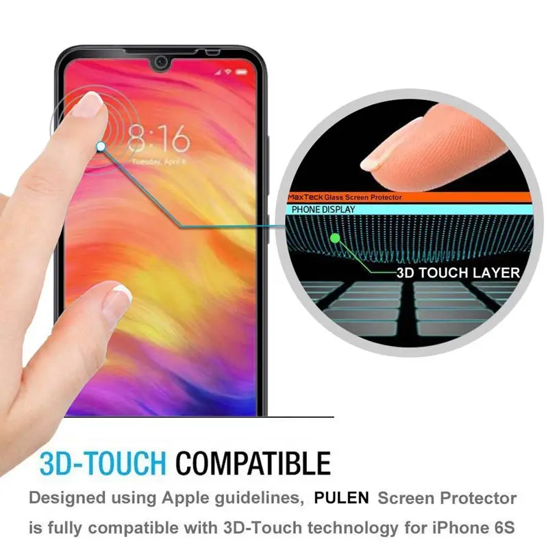 Защитное стекло 2 в 1 Suntaiho для Xiomi Redmi Note 8 Pro защита экрана объектива камеры 7