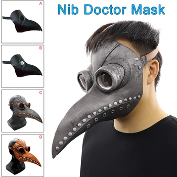

Birds Long Nose Beak Doctor Mask Halloween Costume Props for Party Cosplay FJ88
