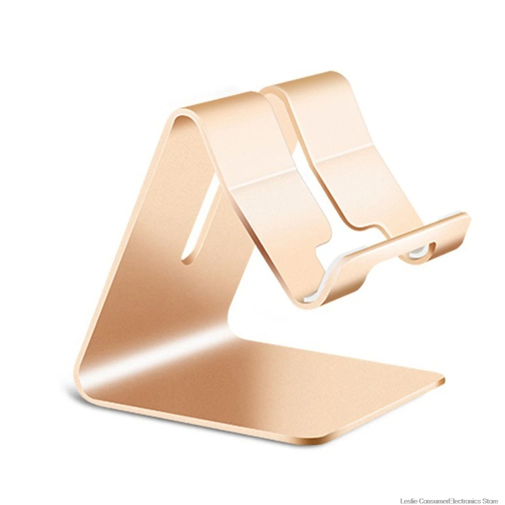 gold Универсальная подставка для смартфона из алюминиевого сплава Настольная Подставка для зарядки держатель для iPhone металлическая стойка для планшета для ipad планшета - Цвет: gold