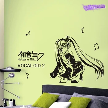 

Hatsune Miku Wall Decal Vinyl Wall Stickers Decal Decor Home Decorative Decoration Anime Hatsune Miku Car Sticker