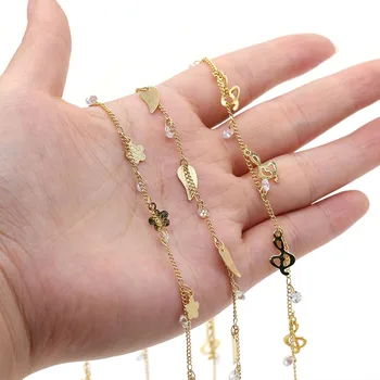 

Manual chain copper Add Pendant 1 meter long Making necklaces Mask and Spectacle Chain and bracelets diy