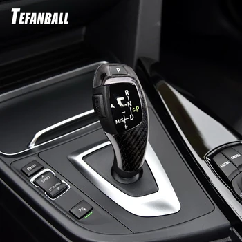 

Car Carbon Fiber Gear Shift Knob Cover Trim for BMW 1 2 3 4 5 Series F20 F30 F31 F34 Car Interior Modification Accessories