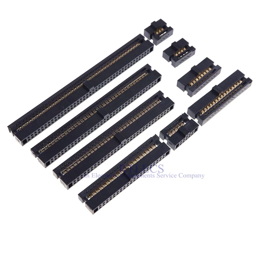 5 шт. разъем IDC с шагом 1 27 мм 6 8 10 12 14 16 20 24 26 30 34 40 44 50 60 68 80 Pin гнездовой Кабельный