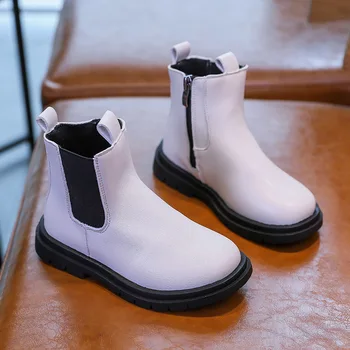 

Autumn Winter 2020 New Boys Girls Fashion Martin Waterproof Boots Kids Leather Boots Children Shoes 3 4 5 6 7 8 9 10 11 12 Years