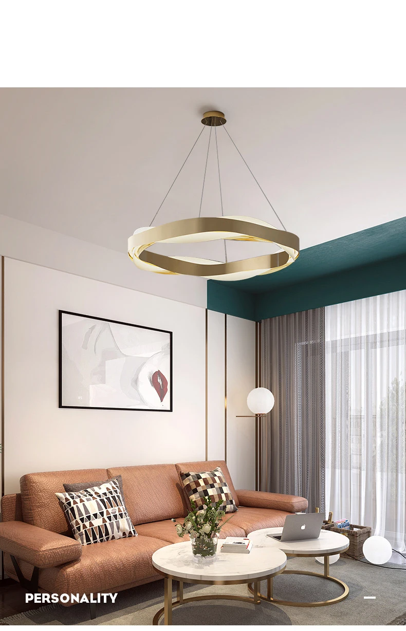 led chandelier Modern Nordic Pendant Lamp LED Three Color Metal For Livingroom Apartment Restaurant Gold Hanging  Indoor Decorative Luminaire contemporary chandeliers