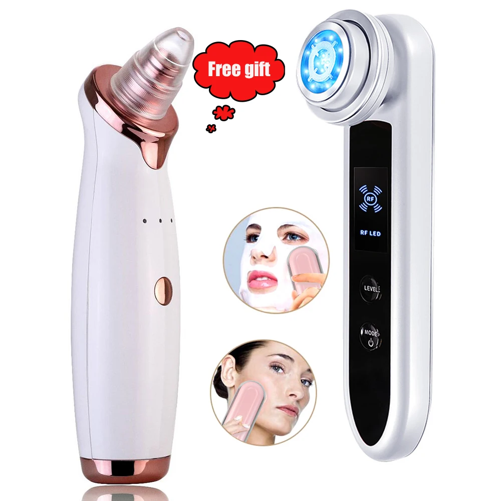  Face RF Radio Frequency Massager Acne Wrinkle Remover EMS Muscle Stimula V-Shaped Face Lifting Mass - 4000168431872