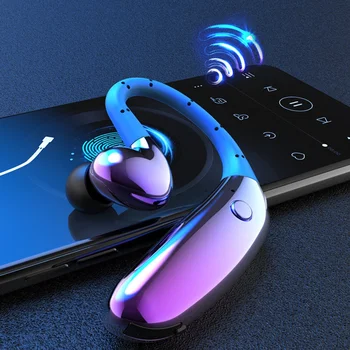 

Earbuds Wireless Blue Waterproof Mini Ear Hook Men Women Bluetooth Sports Headphones for Mobile Phone