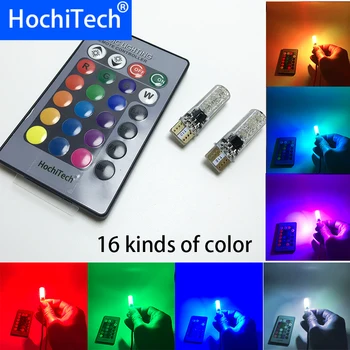 

HochiTech T10 LED RGB 194 W5W CANBUS Car Clearance Packing Light for Lada Vaz Kalina Priora Niva Samara 2110 Largus Car-styling