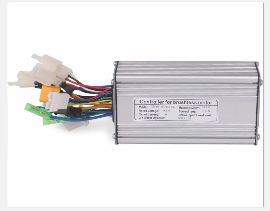 Cheap ebike 36V 48V 500W Electric bicycle Brushless controller Dual Mode Hall Sensor and Hall Sensorless KT Series Support LED LCD 5
