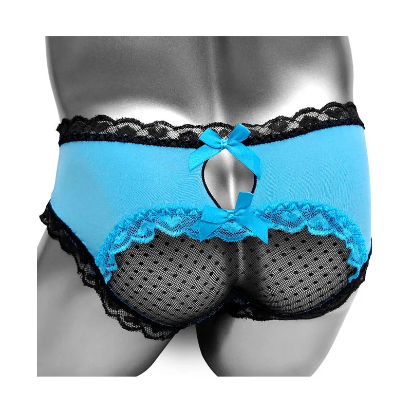 Трусы мужские кружевные с низкой посадкой нижнее белье для мужчин брифы