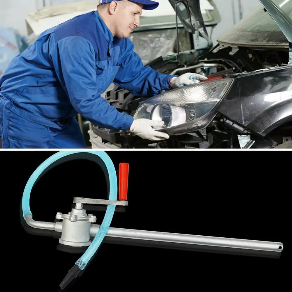 

2020 Hand Crank Aluminum Alloy Oil Pump Car Truck Fuel Oil Gasoline Diesel Transfer Hand Pump Suction Water Chemical Liquid Pump