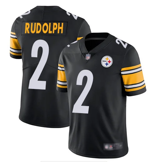 Все сшитые Питтсбург мужские 2 Steelers Mason Rudolph Джерси Steelers - Цвет: Men