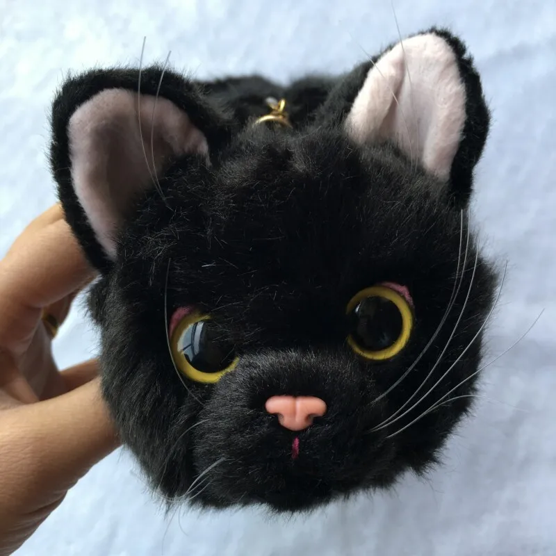 3D животного для маленьких девочек с рисунком в стиле сумка Черный и белый цвета желтый трехцветный с ображением кота Роскошные женские цепи клатч, Курьерская сумка мешок