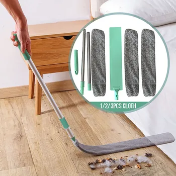 

Bedside Dust Brush Long Handle Mop Household Bed Bottom Gap Clean Fur Hair Sweeping Dusty Magic Microfibre Duster