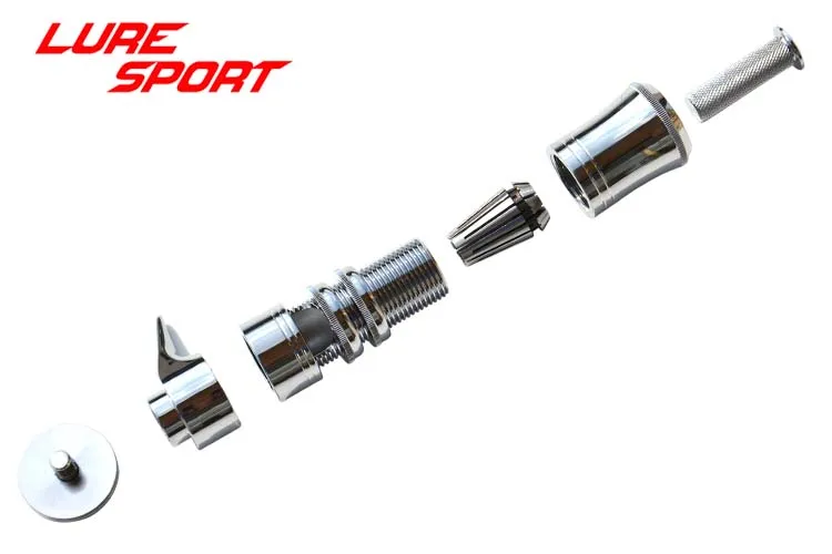 LureSport Aluminium-Rollenhalterung für Angelrollen mit Verriegelungsringen, Komponente für die Rutenbau-Reparatur, DIY-Zubehör – Detail 25