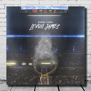 

E523 Art King Von Levon James Music Rapper Print Poster Silk Canvas Album Cover 20x20 27x27 32x32 Hot Gift