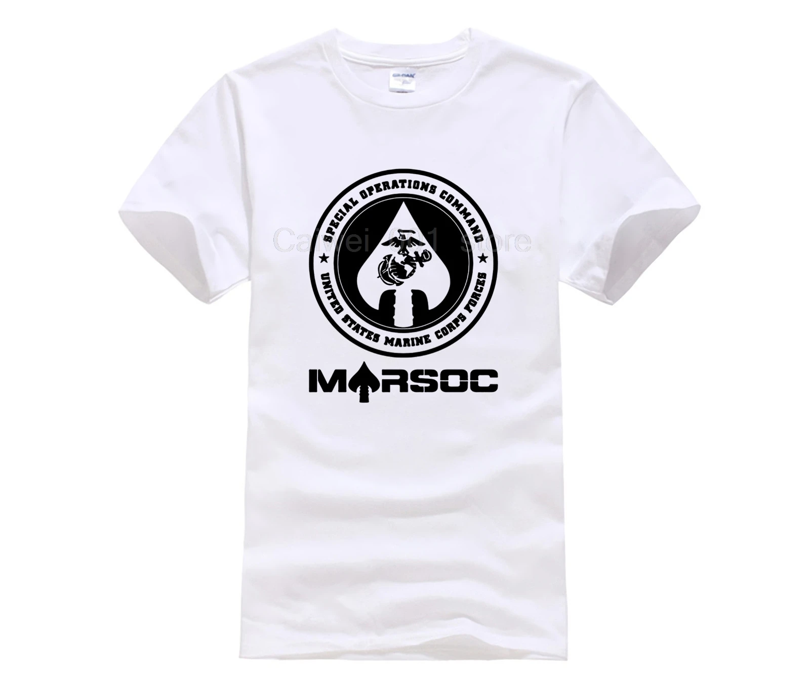 Модная летняя футболка MARSOC Mod. 4 лето Slim Fit Для мужчин хлопковых футболок с