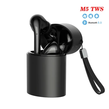 

M5 Tws Bluetooth Earphones Mini Wireless Earbuds Sport Handsfree Earphone Cordless Headset with Charging Box for xiaomi Phone