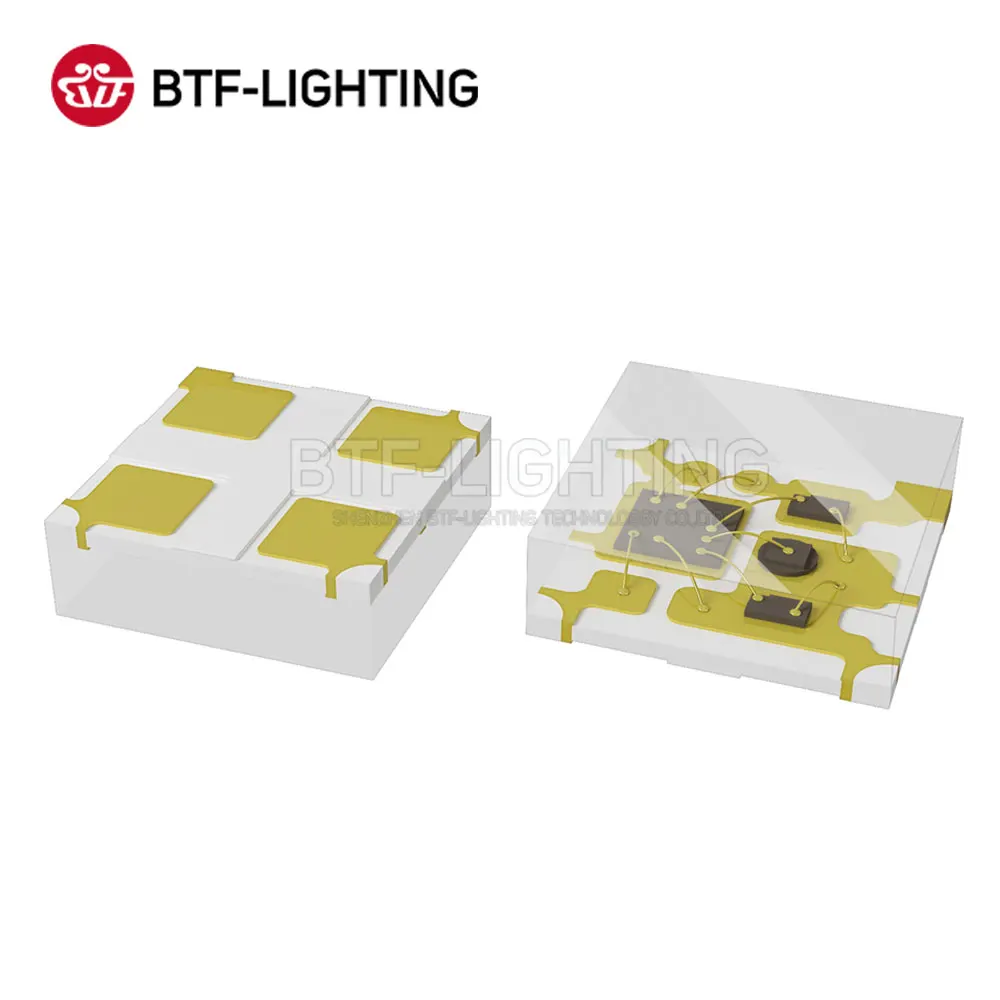 BTF6805RGB-1515(аналог с WS2812B) 5000 шт 1515 SMD Пиксели светодиодный чип 0,1 Вт/шт. индивидуально адресуемых полный Цвет DC 5V