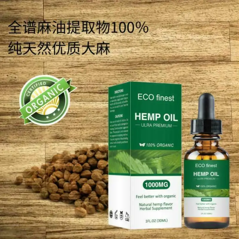Новинка 2019 лидер продаж органическое конопляное масло 30 мл для снижения боли
