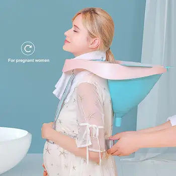 

Upright Shampoo Artifact Plastic Front Buckle Design Home Use Grown Ups Confinement Shampoo Chair Patient Shampoo