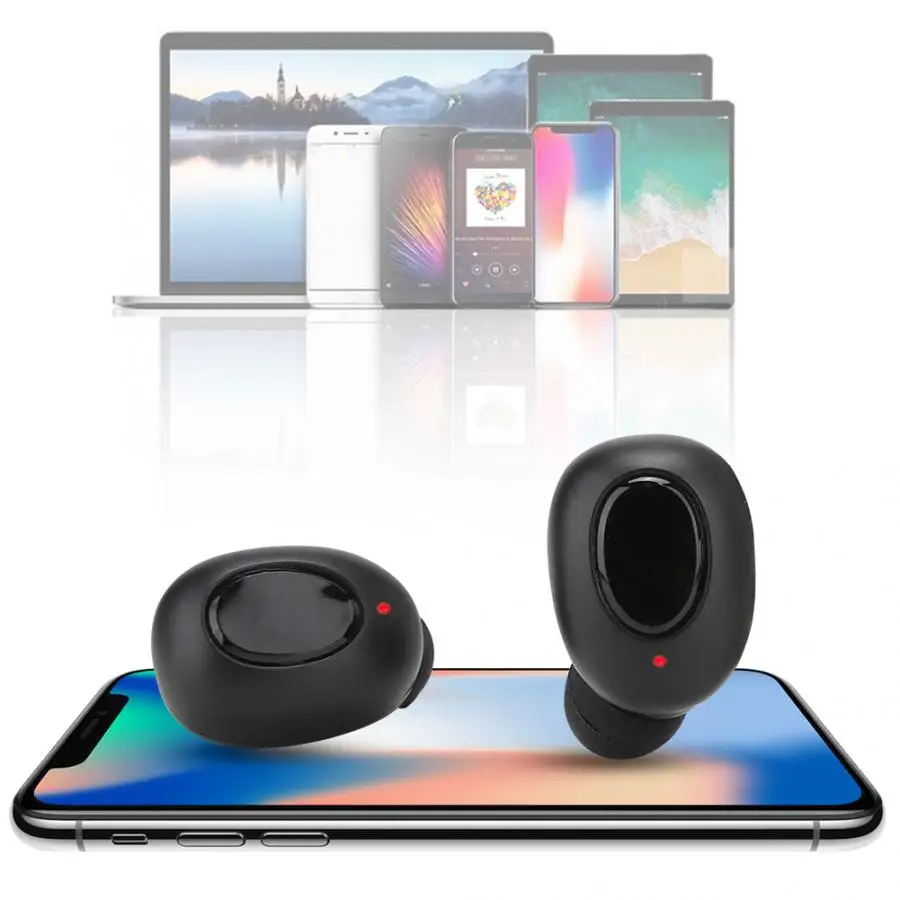 Портативные Bluetooth наушники Беспроводной стереонаушники наушники-вкладишы с зарядным устройством auriculares