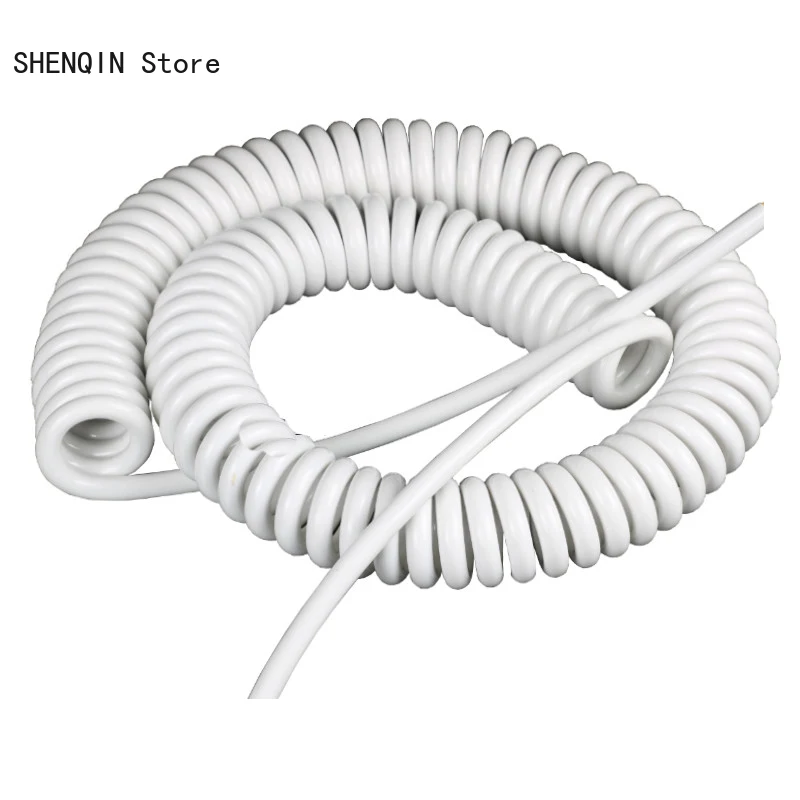 Cavo A Spirale A Molla 3 Conduttori 20 AWG, 0,5 Mm², PU, Lunghezza Fino A 15 Metri, Elastico E Retrattile