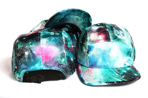 color 7 Новая летняя пустая 5 кепка шестиклинка цветочные Galaxy шляпы snapback gorras кости бейсболка для мужчин женщин кепка хип-хоп шляпы - Цвет: color 7