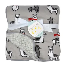 102*76 см двухслойная Пеленка из кораллового флиса для младенцев, милое маленькое животное на коляску, обертка для новорожденных, постельные принадлежности, очень мягкие одеяла