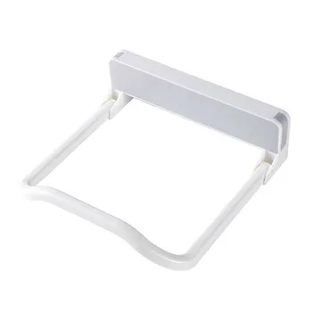 

Wall Mounted Foldable Basket Wash Basin Storage Folding Rack Pot Lid Shelf Holder Self Adhesive Home Bathroom Useful Supplies