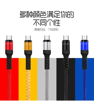 

For Apple Data Cable Phone Charger for Iphone8910plus Nylon Woven 3A Cable Mini usb Quick fast charging Date cable